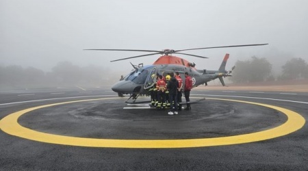 O ministro da Administrao Interna visita heliporto