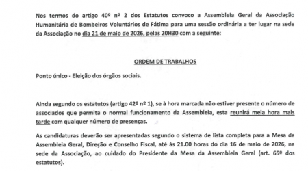 CONVOCAT�RIA - 21-05-2026