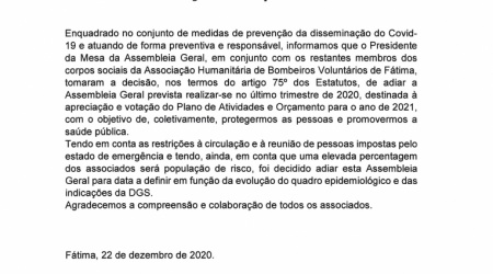 EDITAL 2020 ADIAMENTO